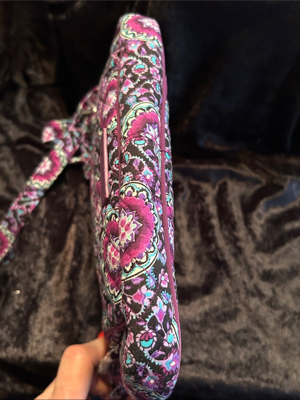 Vera Bradley Purple Floral Quilted Crossbody - Picture 10 of 10